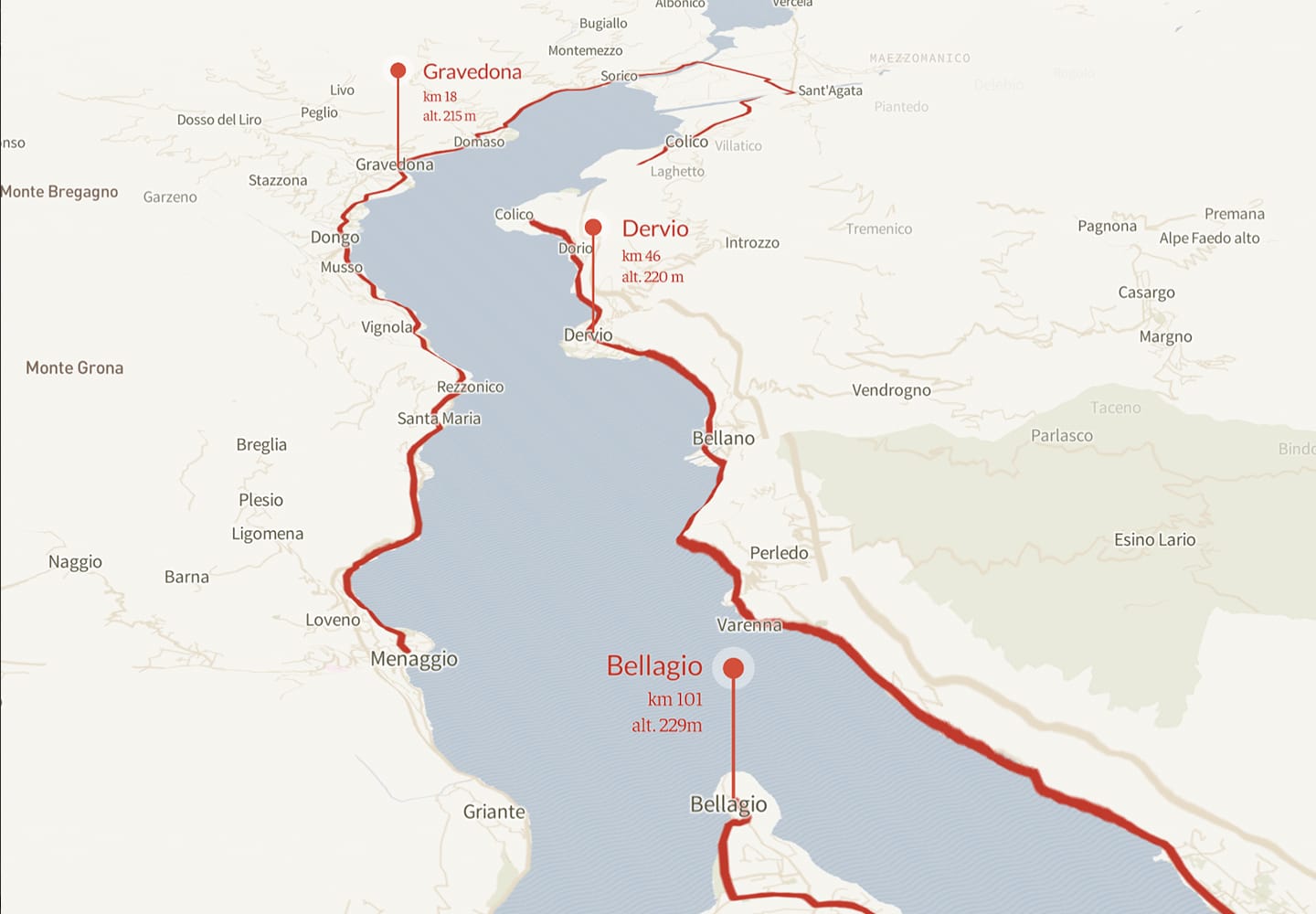 AvoMap base map style 7 — animated route preview