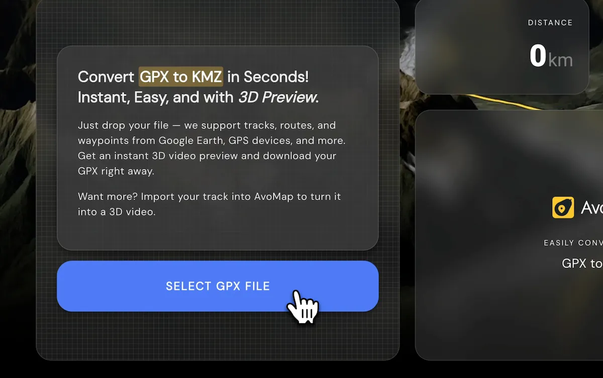 Step 1: Pick the GPX file
