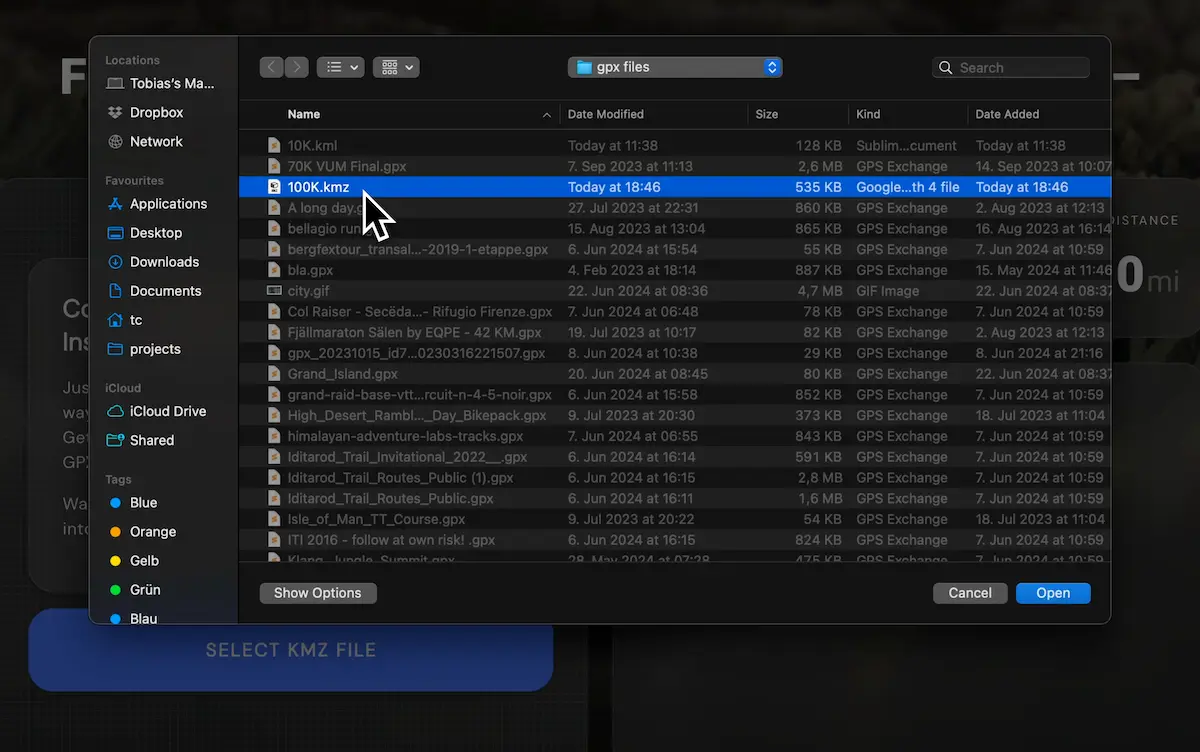Free KMZ to GPX Converter with instant 3D Preview | AvoMap